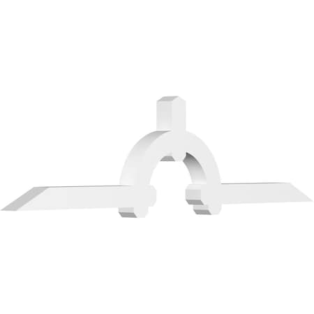 Ekena Millwork Ericson Architectural Grade PVC Gable Bracket, 84"W x 21"H x 4"D x 4"F, 6/12 Pitch GBP084X21X0404ERI00